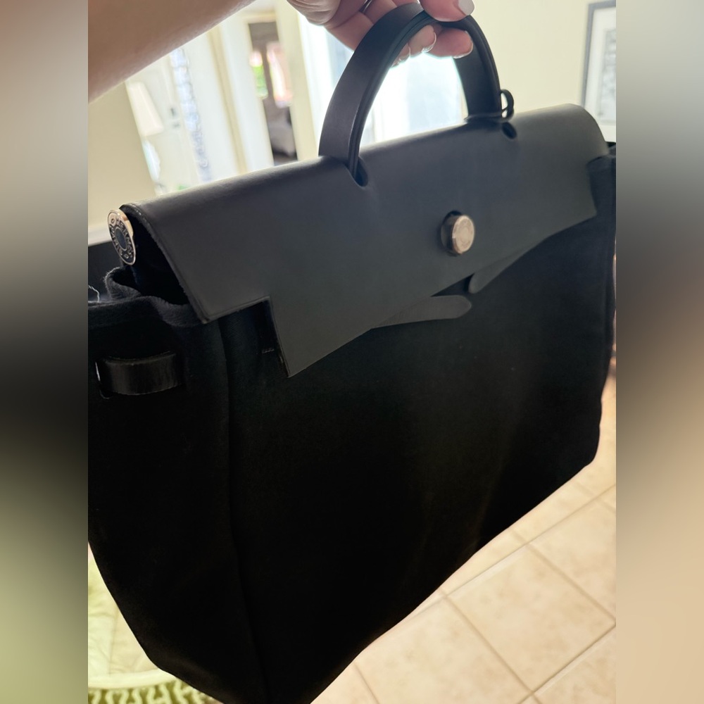 Authentic Vintage Hermes Birkin Kelly Herbag - Picture 12 of 14